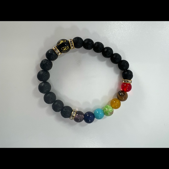 $3 Chakra natural stone bracelet new $3 WHEN BUNDLED WITH 3 OR MORE ITEMS - Picture 5 of 16